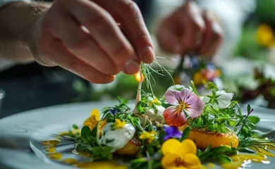 Feast with Edible Flowers